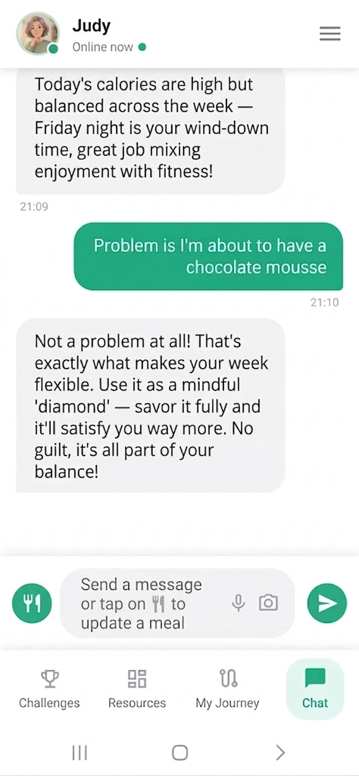 Natural chat with Judy