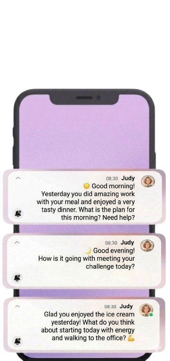 Morning and evening check-in notifications