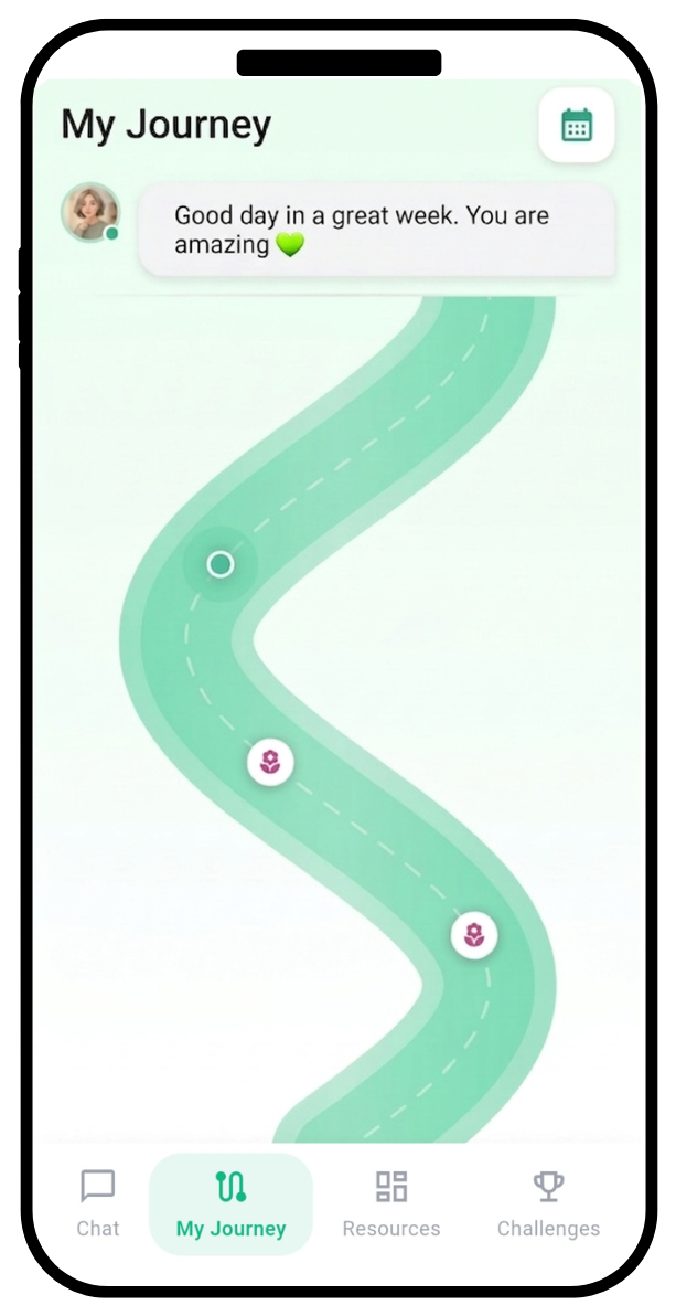 Visual journey trail